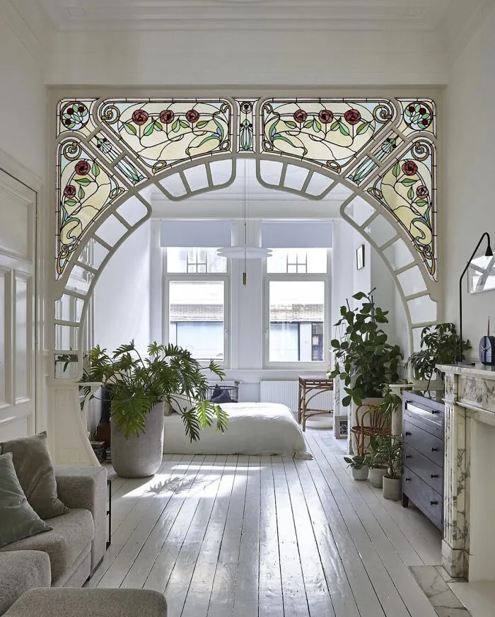 Apartamento renovado en un edificio Belle Époque de 1914 en Amberes, Bélgica