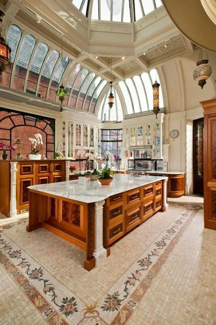 Cocina en una terraza interior, Boston