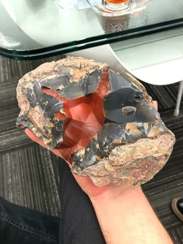 Found This In My Backyard In Ankara/Turkey. It's Red Fox Agate