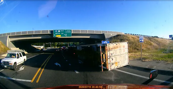 If The Bridge It Is Too Low, You Don't Have To Take It Slow. Lay The Truck Down On The Side, Underneath The Bridge You'll Slide