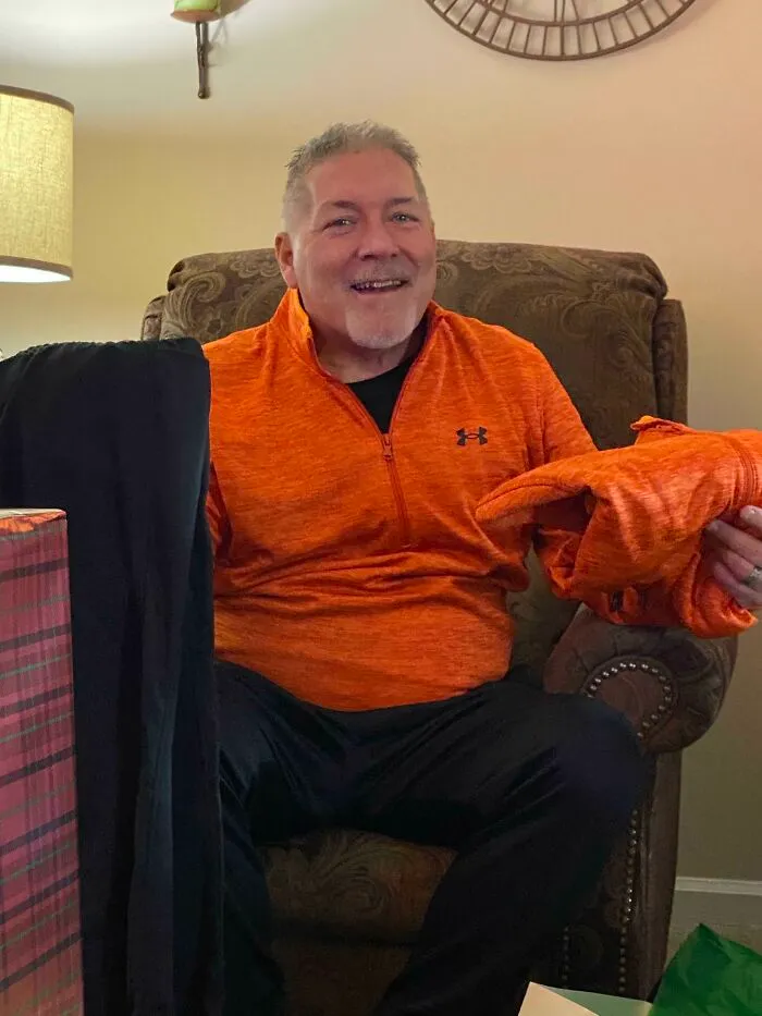 For Christmas, My Dad Received The Exact Outfit That He Was Wearing