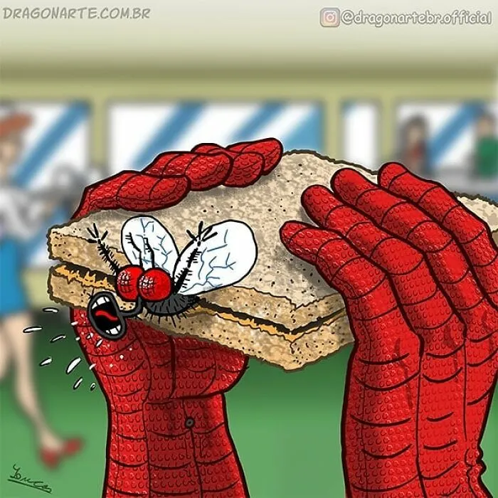 Artist Shows What Superheroes And Other Famous Characters Do When They Are Not Saving The World (30 New Comics)