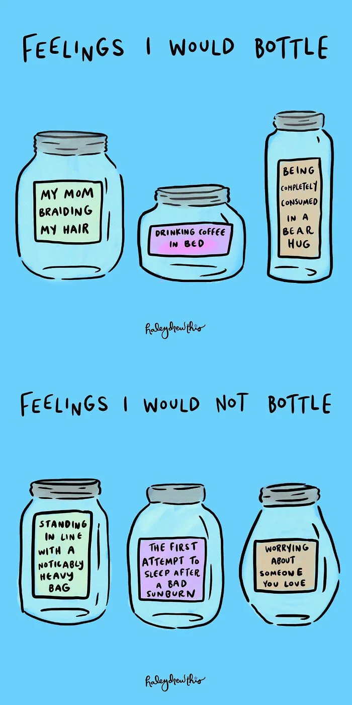 30 Wholesome Comics About Mental Health And Everyday Life By 'Haley Drew This'