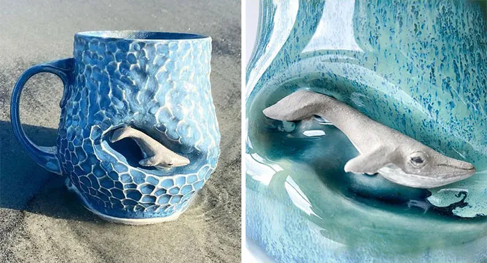 These 31 Brilliant Mugs Have Small Side Nooks Where Tiny Animal Sculptures Live