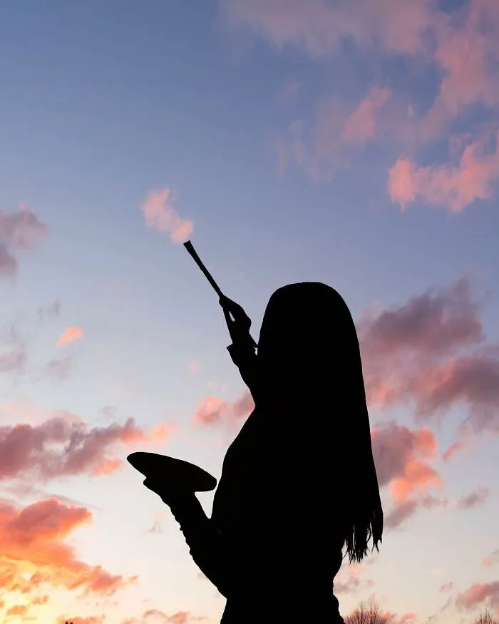 Artist Puts Silhouettes Next To Clouds To Create These Stunning Compositions (21 Pics)