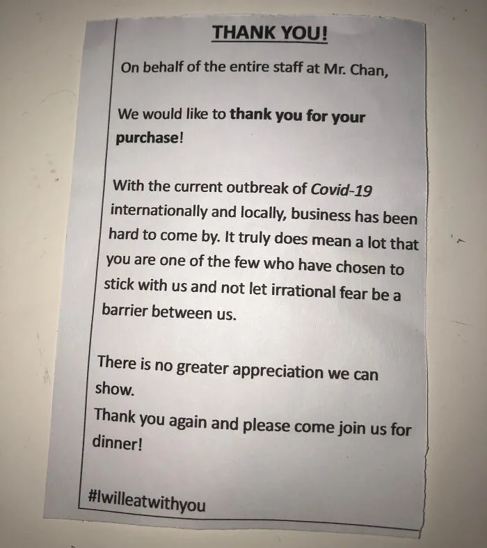 When A Restaurant Is Extra Thankful For Your Patronage