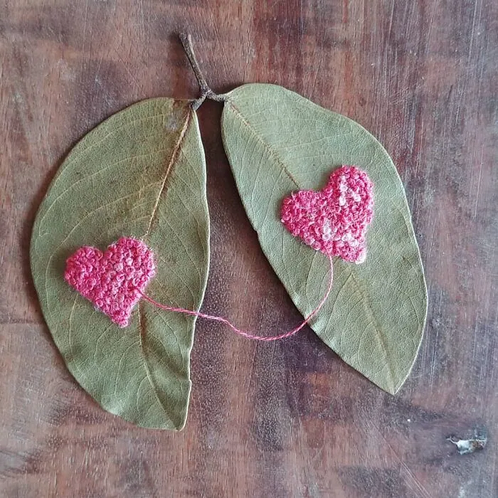 This Brazilian Artist Creates Unique Designs Of Embroidery On Fallen Leaves (109 Pics)