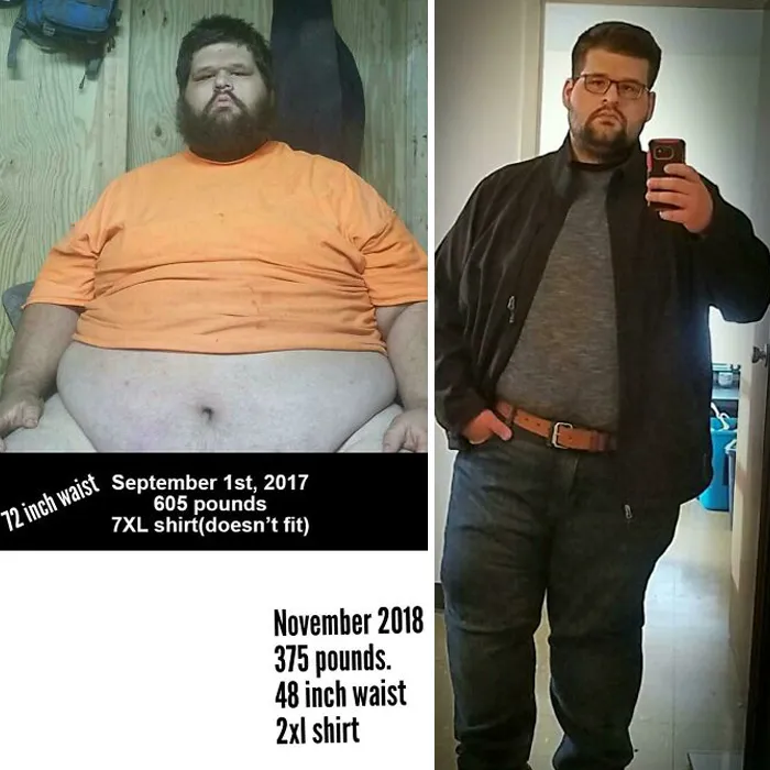 605 Pounds > 375 Pounds. Still Considered Super Morbidly Obese But I've Made Some Good Progress