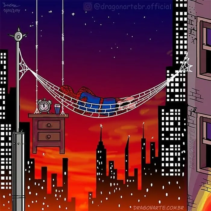 Artist Shows What Superheroes And Other Famous Characters Do When They Are Not Saving The World (30 New Comics)