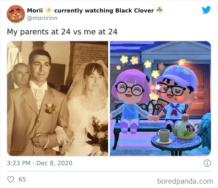 Mis padres a los 24 VS Yo a los 24