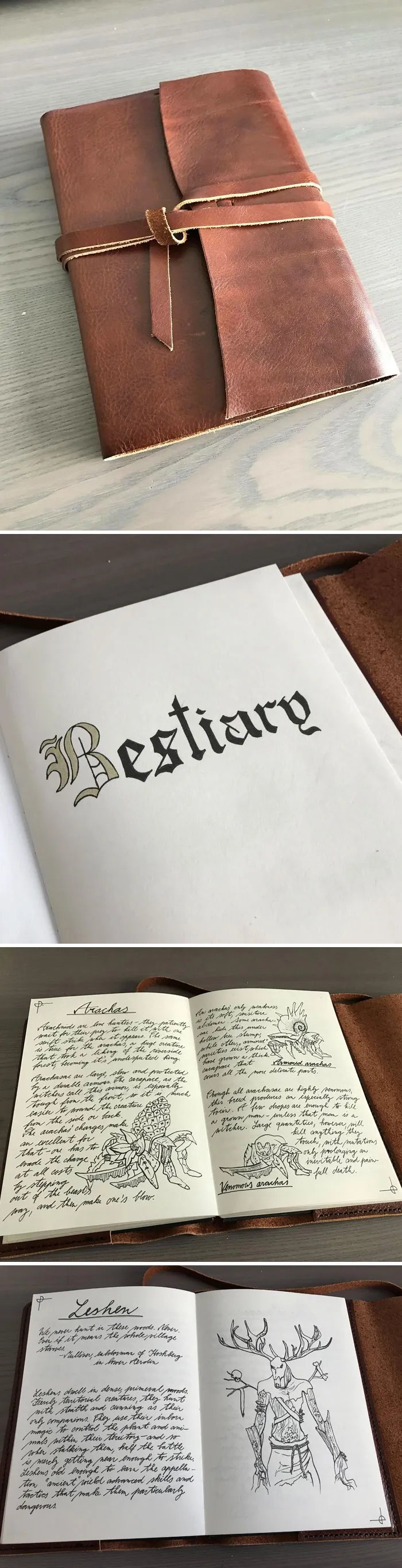 Witcher Bestiary I Made As A Christmas Gift For My BF