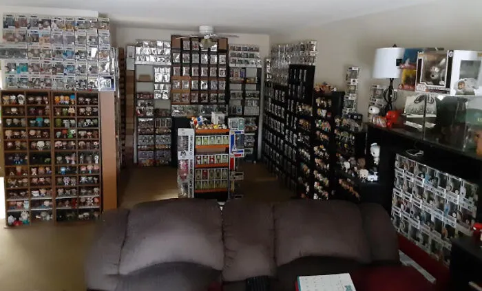 Finally A Post I Can 100% Get Behind! 1435 W/ More On The Way. Just A Small Sample (I Wish I Post More Than 1 Photo). There's Almost An Entire Wall To The Left & A Small Hallway Filled. That Display In The Center Is Four Sides And Unfortunately You Can't See My Full Size Yoda Replica