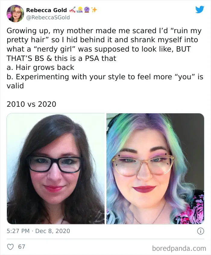 People Share Their Pics For The '2010 Vs. 2020' Challenge, Show What Time Can Do To A Person