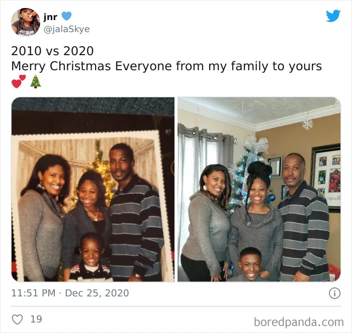 People Share Their Pics For The '2010 Vs. 2020' Challenge, Show What Time Can Do To A Person