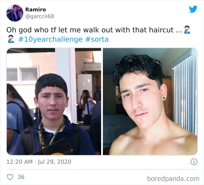 People Share Their Pics For The '2010 Vs. 2020' Challenge, Show What Time Can Do To A Person