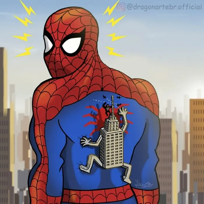 Artist Shows What Superheroes And Other Famous Characters Do When They Are Not Saving The World (30 New Comics)