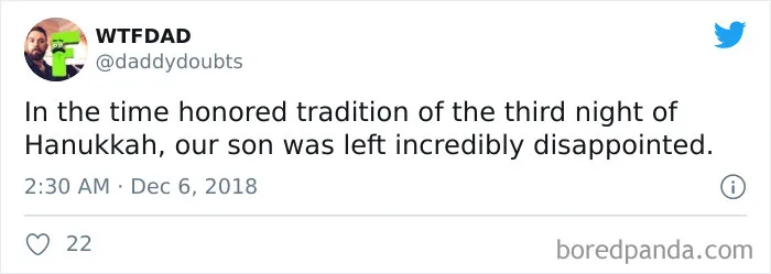 30 Funny Hanukkah Tweets From Exhausted Parents