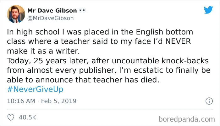 Never Give Up!