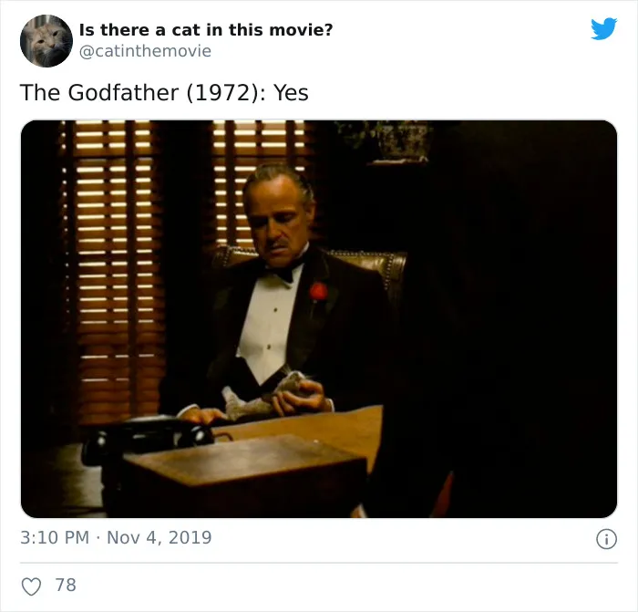 This Twitter Account Asks A Very Important Question: Is There A Cat In This Movie? (30 Pics)