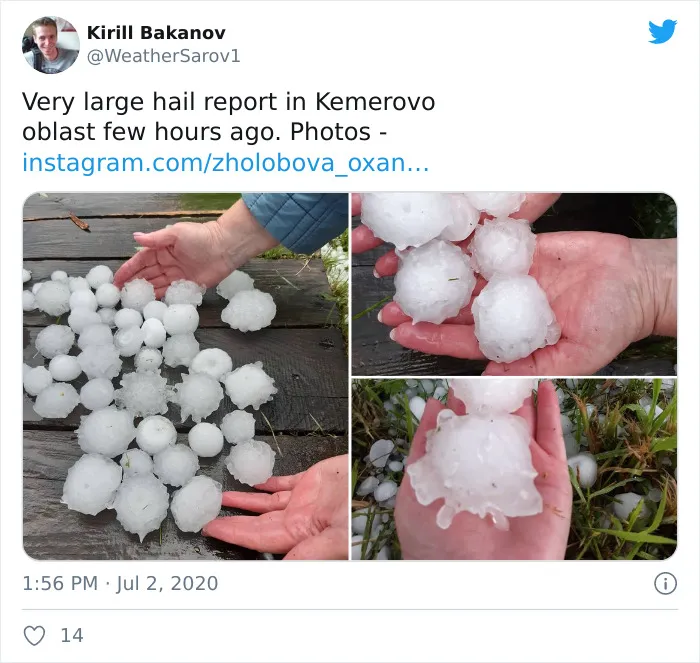 30 Of The Strangest Weather Occurrences In Russia Shared By This Twitter Account
