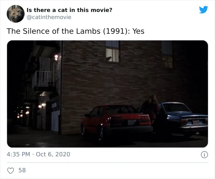 This Twitter Account Asks A Very Important Question: Is There A Cat In This Movie? (30 Pics)