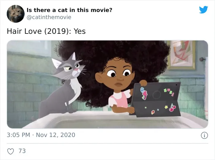 This Twitter Account Asks A Very Important Question: Is There A Cat In This Movie? (30 Pics)