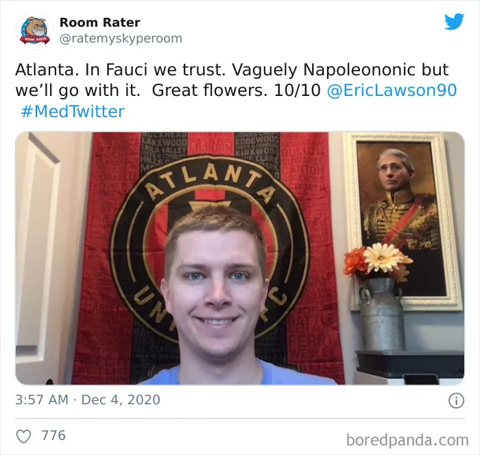 This Twitter Account Rates Famous People's Zoom Backgrounds And Here Are 32 Of The Most Hilarious Ratings