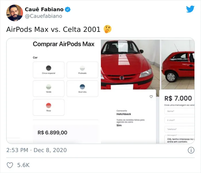 Apple Reveals Its Newest $549 AirPods, The Internet Comes Up With 30 Hilarious Memes And Reactions