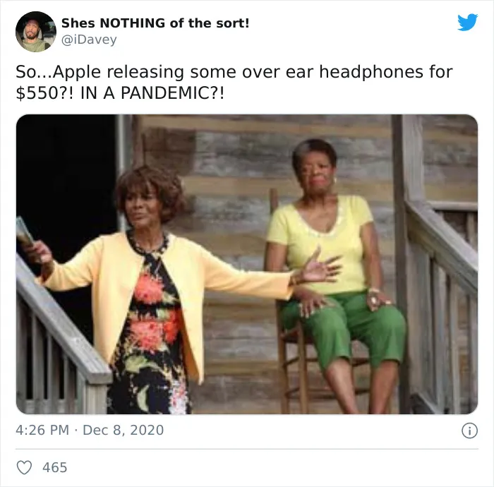 Apple Reveals Its Newest $549 AirPods, The Internet Comes Up With 30 Hilarious Memes And Reactions