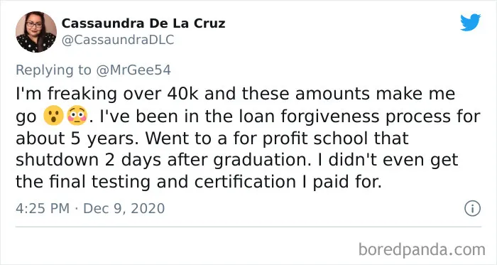 30 Americans Share Their Student Loans And The Rest Of The World Can't Understand How This Can Be Real