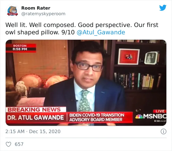 This Twitter Account Rates Famous People's Zoom Backgrounds And Here Are 32 Of The Most Hilarious Ratings