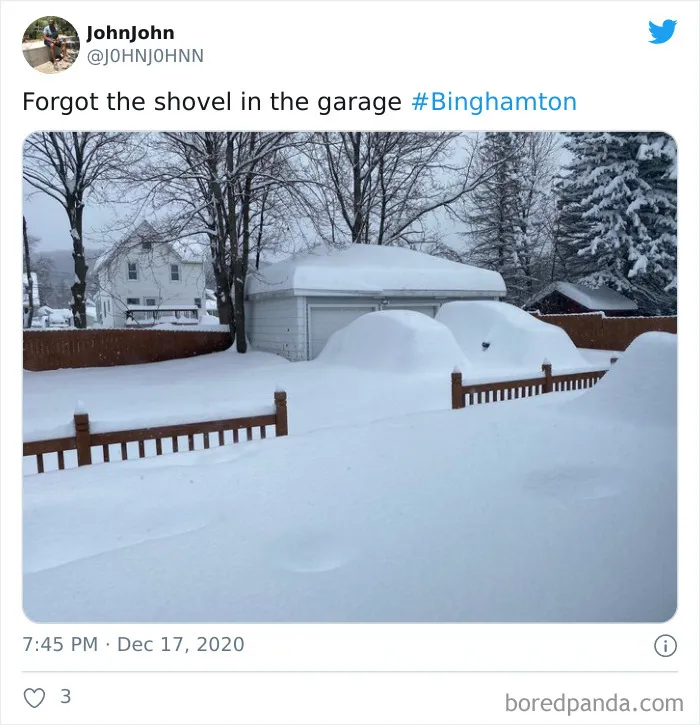 Record-Breaking Snowfall Buries Binghamton, New York, And Here's What People Woke Up To (30 Pics)