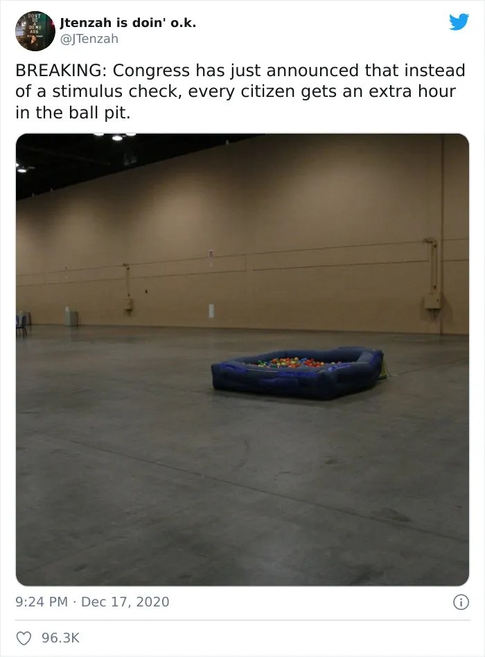 30 Of The Funniest Memes In Response To The Second Stimulus Check