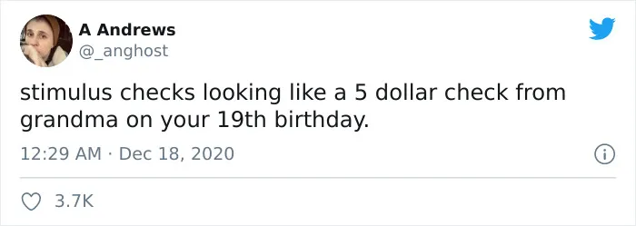 30 Of The Funniest Memes In Response To The Second Stimulus Check