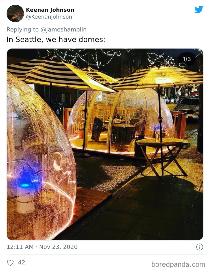 30 Photos Of "Outdoor Dining" That Don't Look Right At All