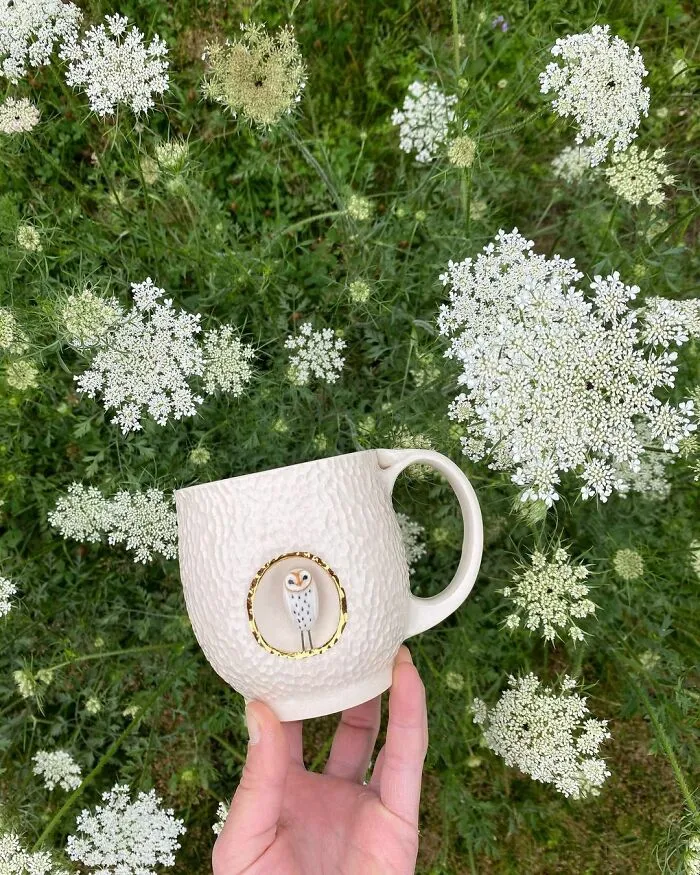 These 31 Brilliant Mugs Have Small Side Nooks Where Tiny Animal Sculptures Live