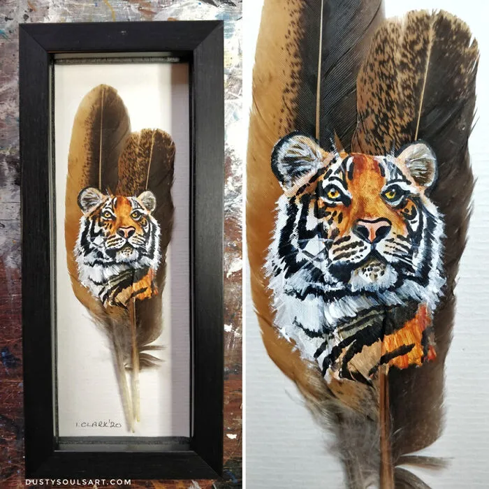I’m Surviving Lockdown By Painting On Feathers (30 New Pics)