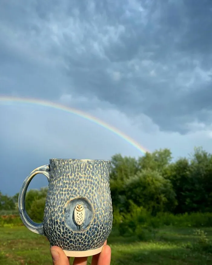 These 31 Brilliant Mugs Have Small Side Nooks Where Tiny Animal Sculptures Live
