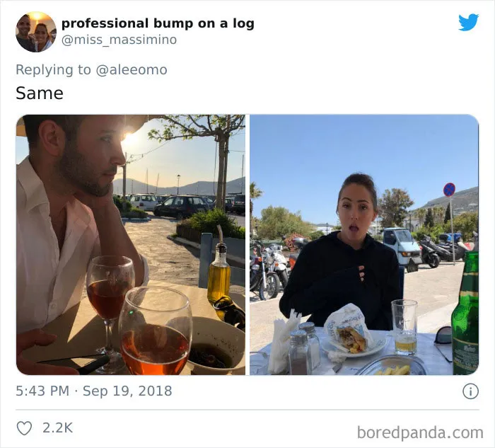 30 Girls Share “Pics I Take Of My Boyfriend Vs. Pics He Takes Of Me” Comparisons (New Pics)