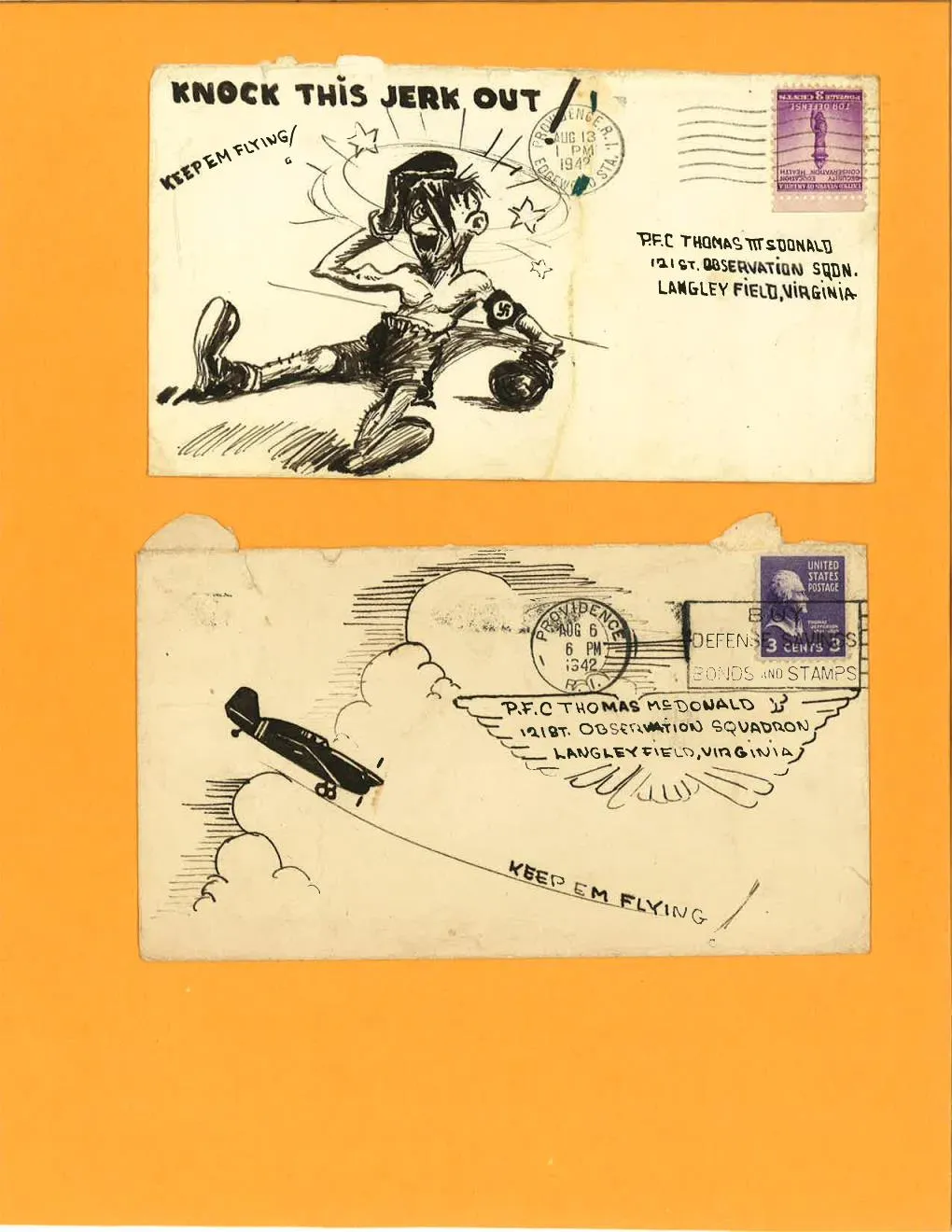 Wwii Propaganda Envelopes From Brother