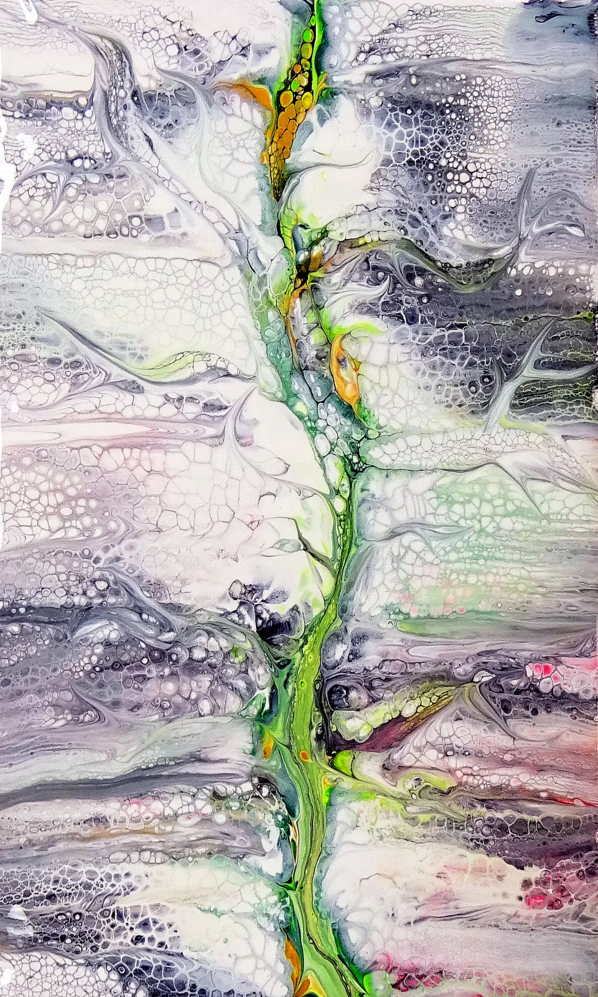 Practising Swipes ~ Fluid Art Techniques ~ Acrylic Pour Painting ~ Fiona Art