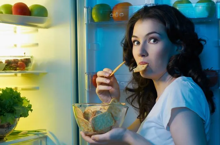 Oh Damn You Caught Me Keeping A Bowl Of Crackers In The Fridge