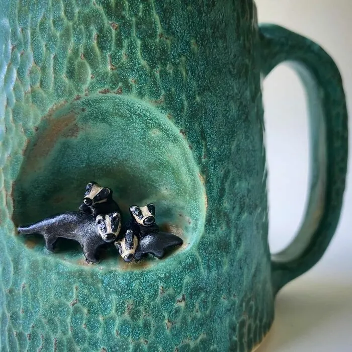 These 31 Brilliant Mugs Have Small Side Nooks Where Tiny Animal Sculptures Live
