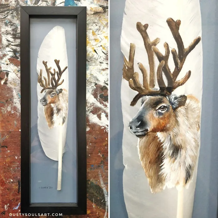 I’m Surviving Lockdown By Painting On Feathers (30 New Pics)