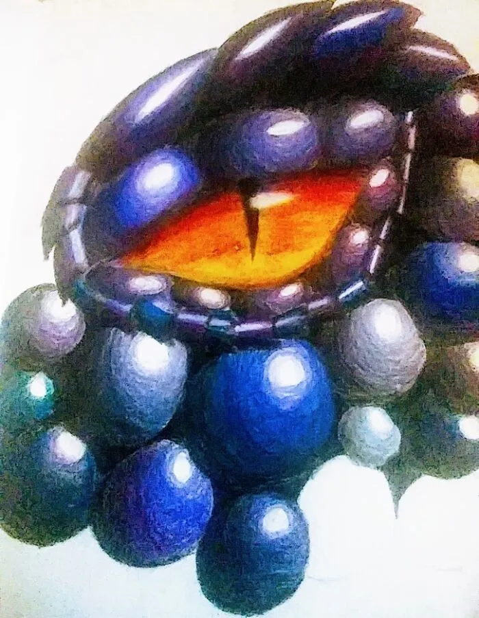 Not Completed, But This Is A Dragon Eye I'm Working On.