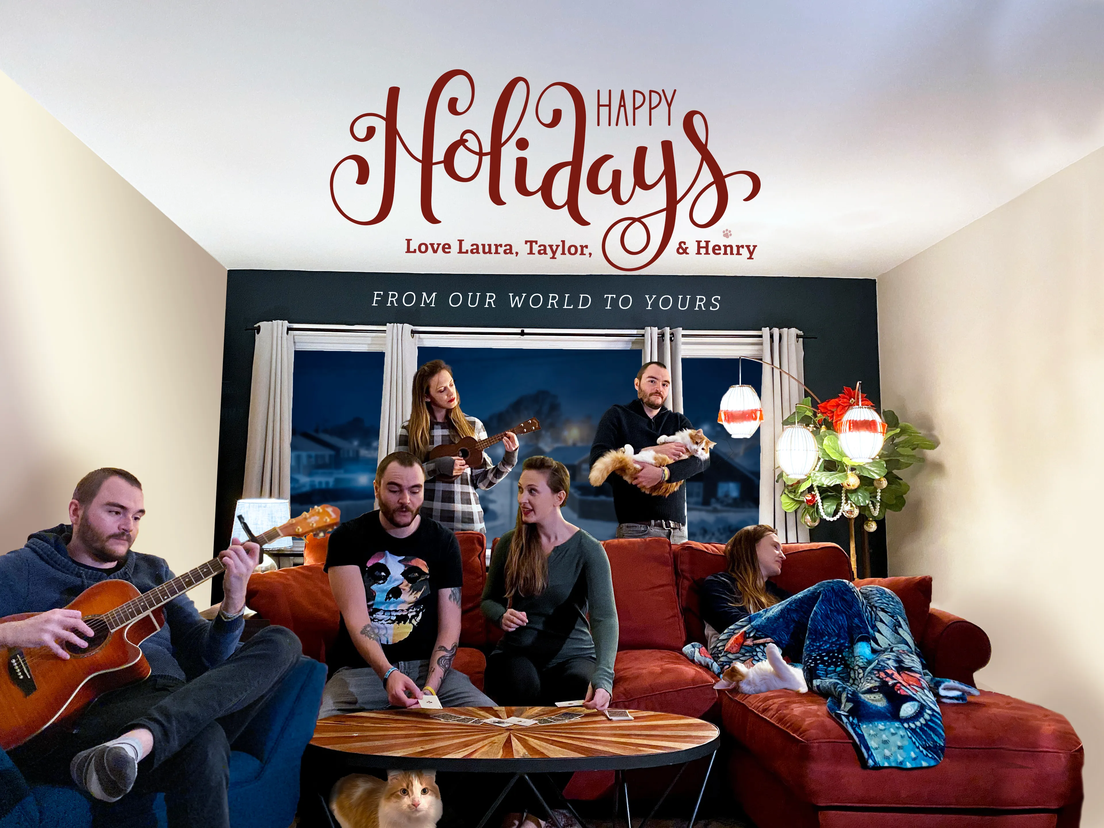 Creative 2020 Photoshop Holiday Card