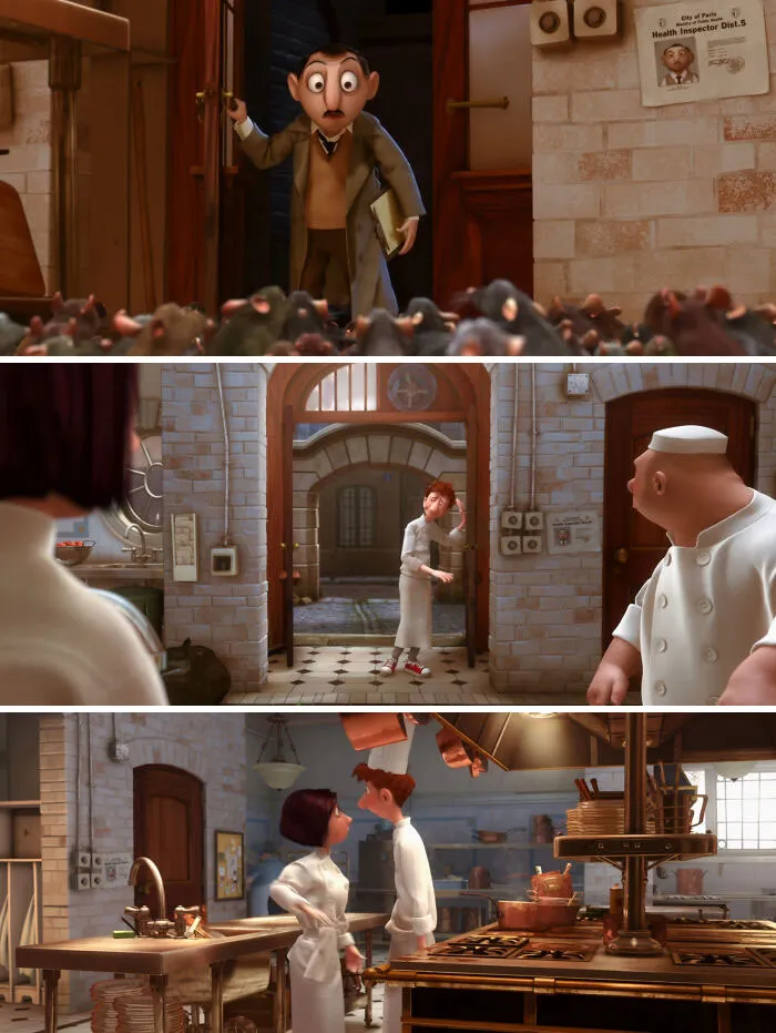 There Is A Scene With The Health Inspector, Barging Into The Restaurant With A Picture Of His Face On The Wall. This Poster Is Present Throughout The Entire Movie Whenever This Section Of The Restaurant Is Shown