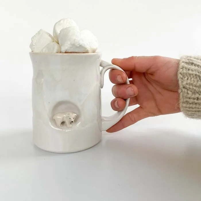 These 31 Brilliant Mugs Have Small Side Nooks Where Tiny Animal Sculptures Live