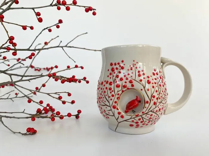 These 31 Brilliant Mugs Have Small Side Nooks Where Tiny Animal Sculptures Live