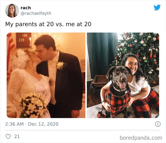 Mis padres a los 20 VS Yo a los 20